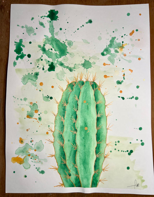 Cactus Abstrait 9x11